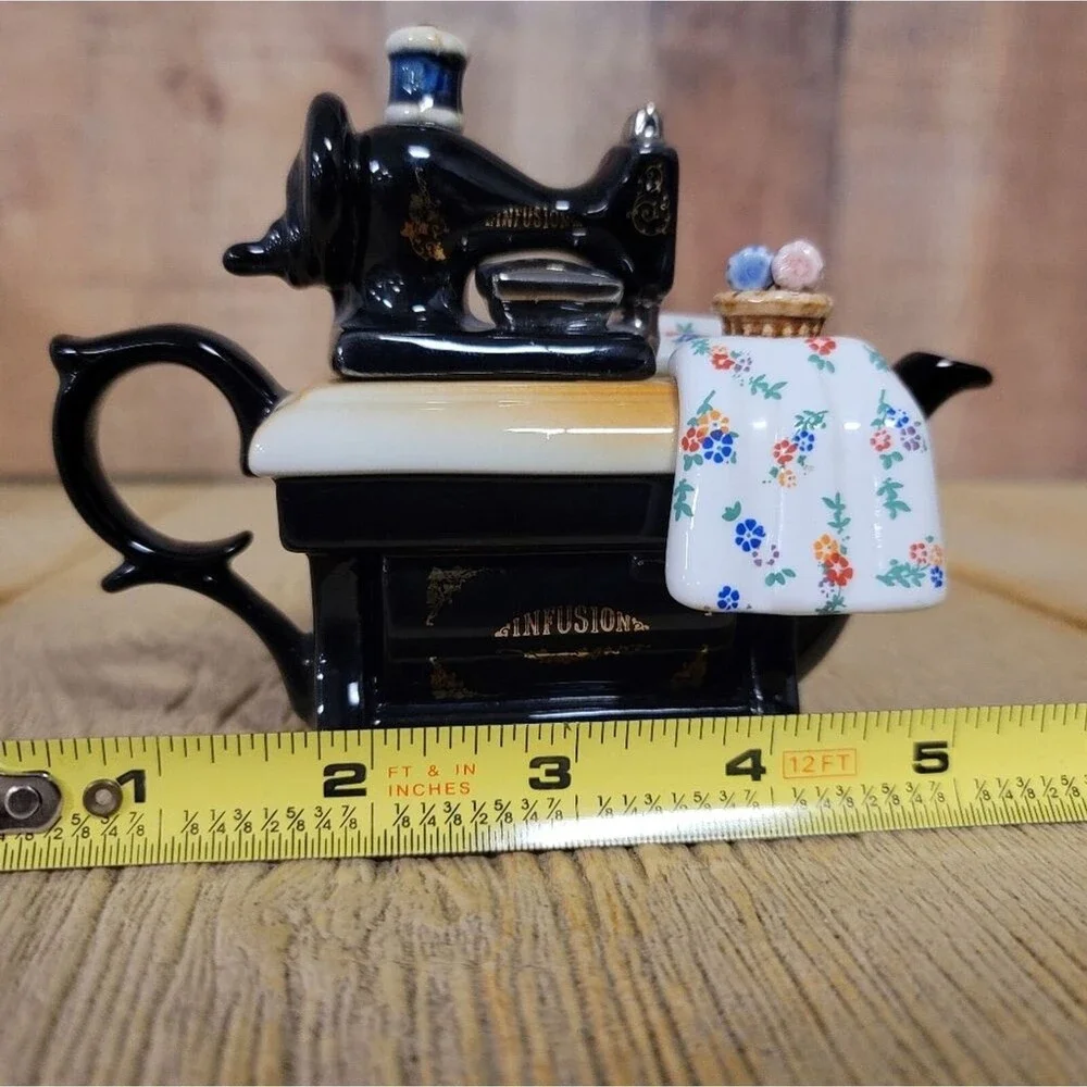 Cardew Design mini Sewing Machine Teapot Artist Signed